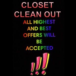 CLOSET CLEAN OUT!!!